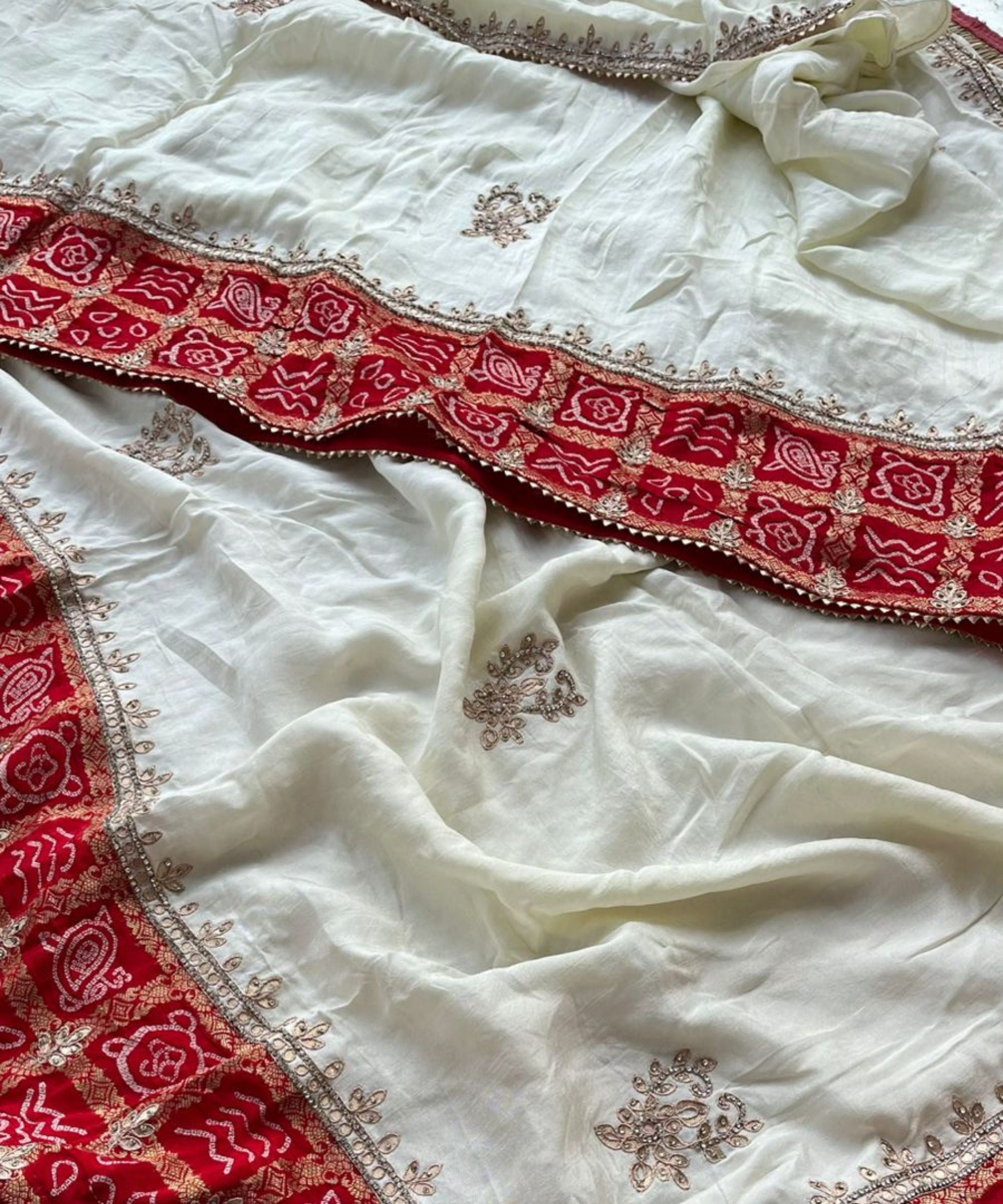 Pure Silk Gharchola Handwork Saree