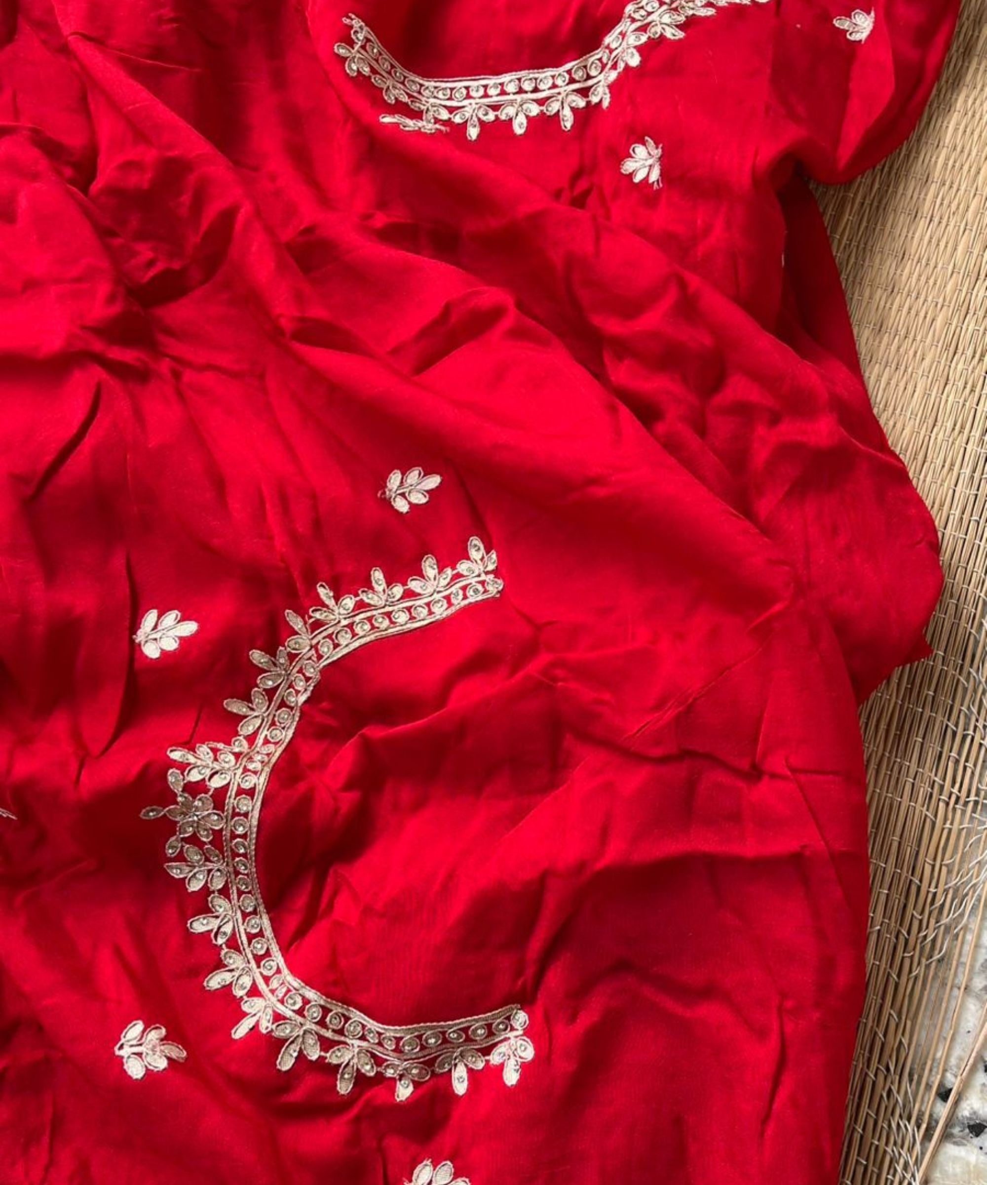 Pure Silk Gharchola Handwork Saree