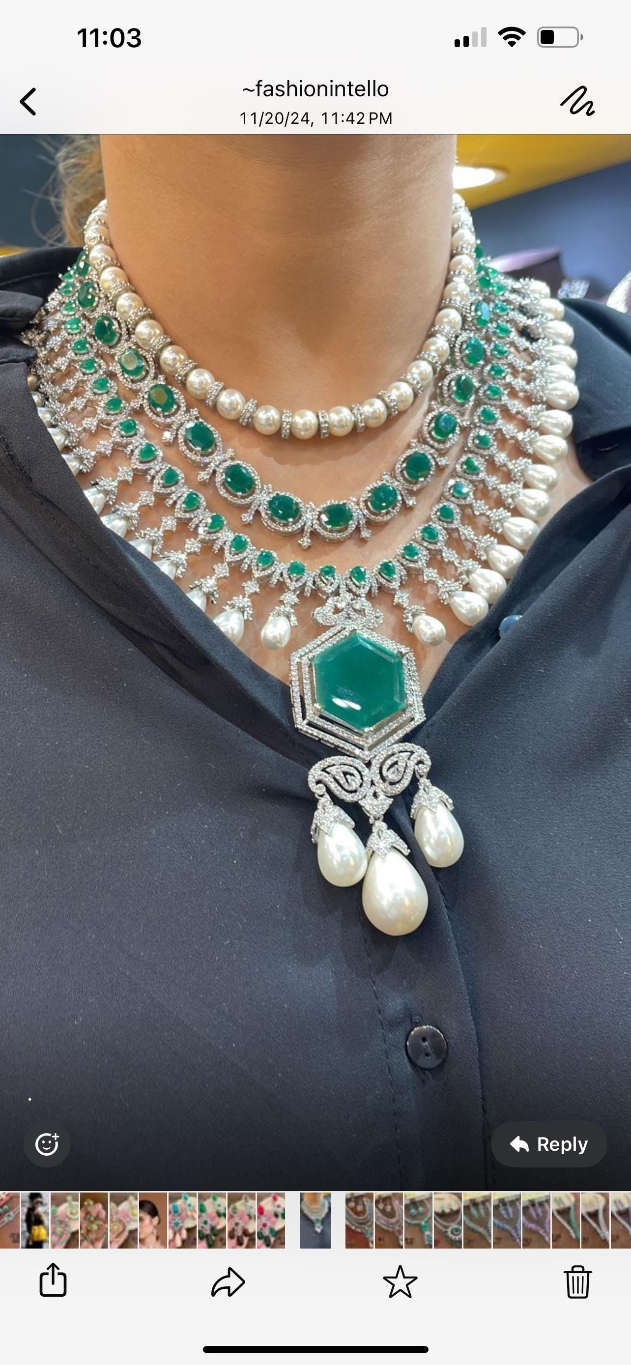 Onyx stones Pearls Emerald Green Ruby multi layered premium AAA CZ stones Necklace With Statement Earrings,Celebrity jewelry,Statement set