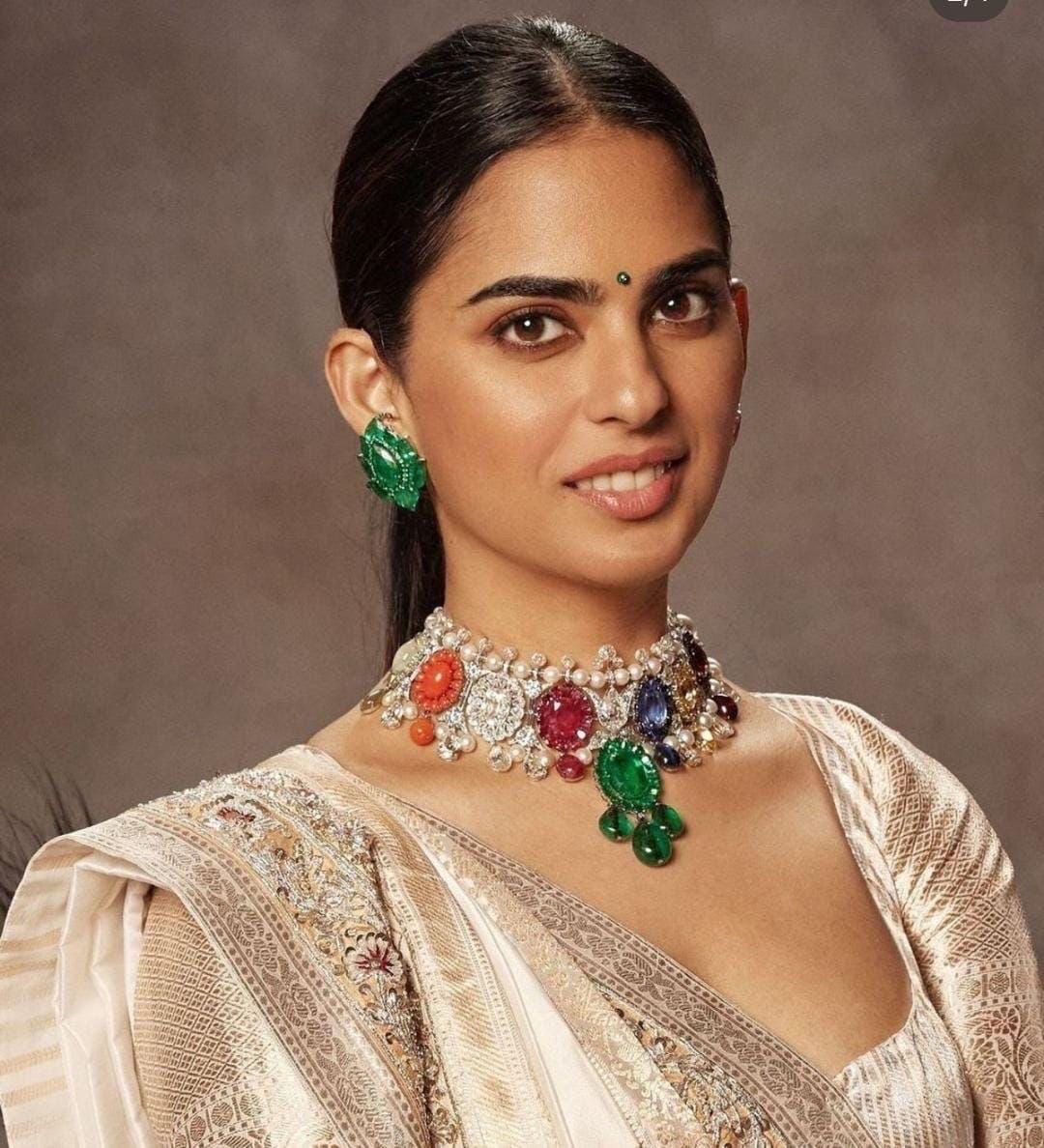 Indian Bollywood Sabyasachi Design Isha Ambani inspired Wedding Necklace/Tyaani Kundan/Statement necklace/Stones and Pearls with CZ diamonds