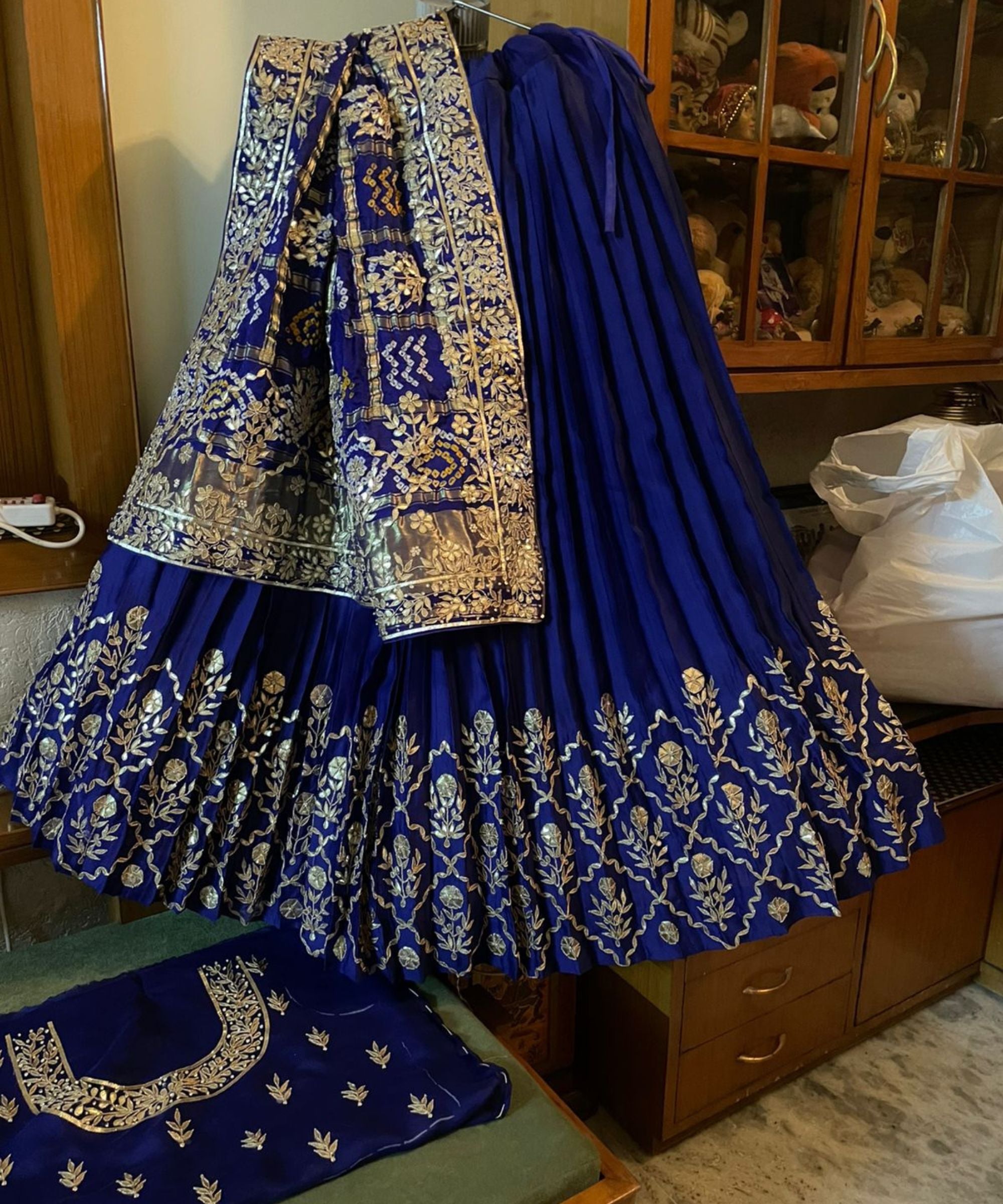 Ghatchola Bandhej Silk Lehenga Set