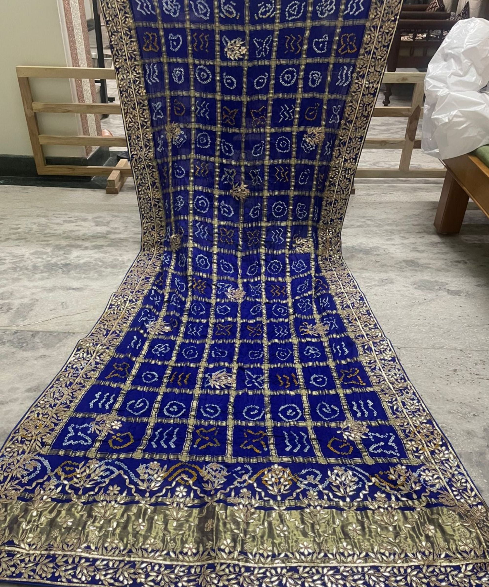 Ghatchola Bandhej Silk Lehenga Set