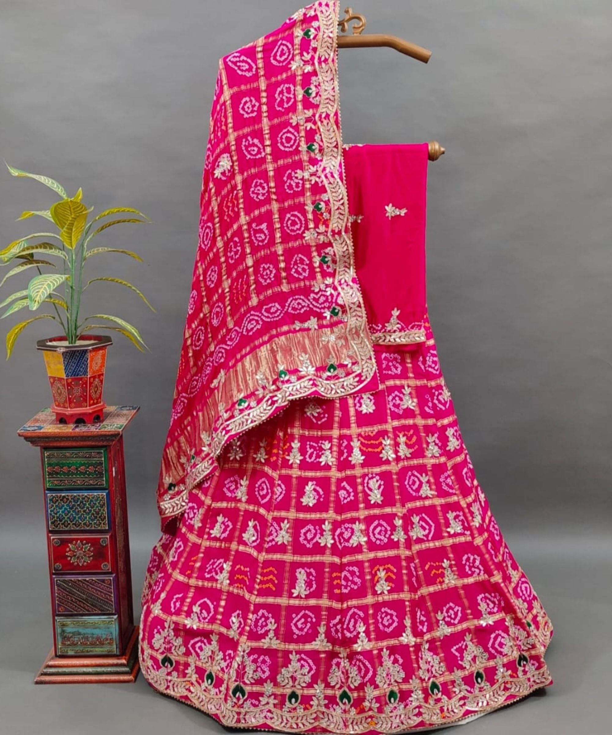 Gharchola Pure Gajji Silk Lehenga