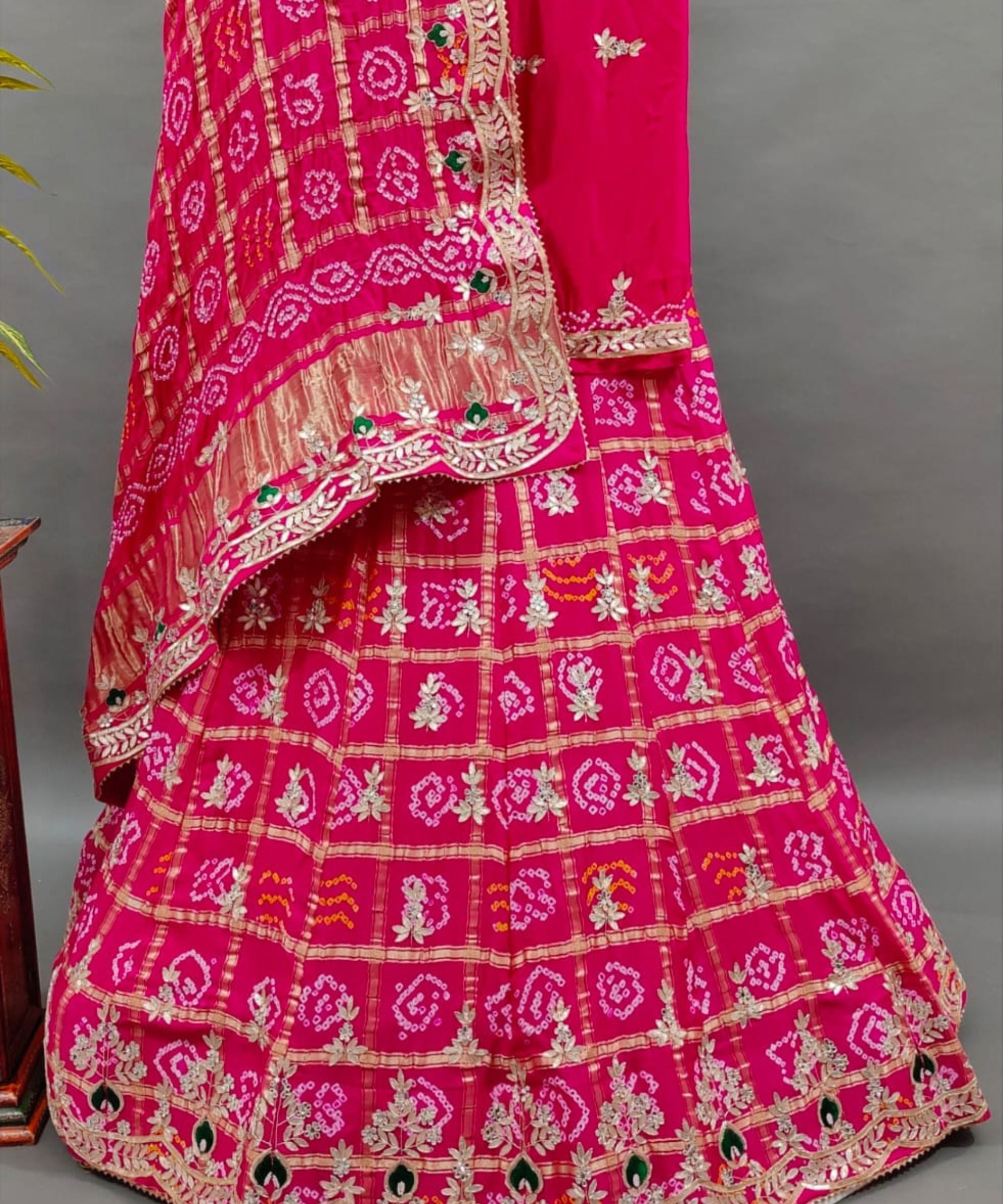 Gharchola Pure Gajji Silk Lehenga