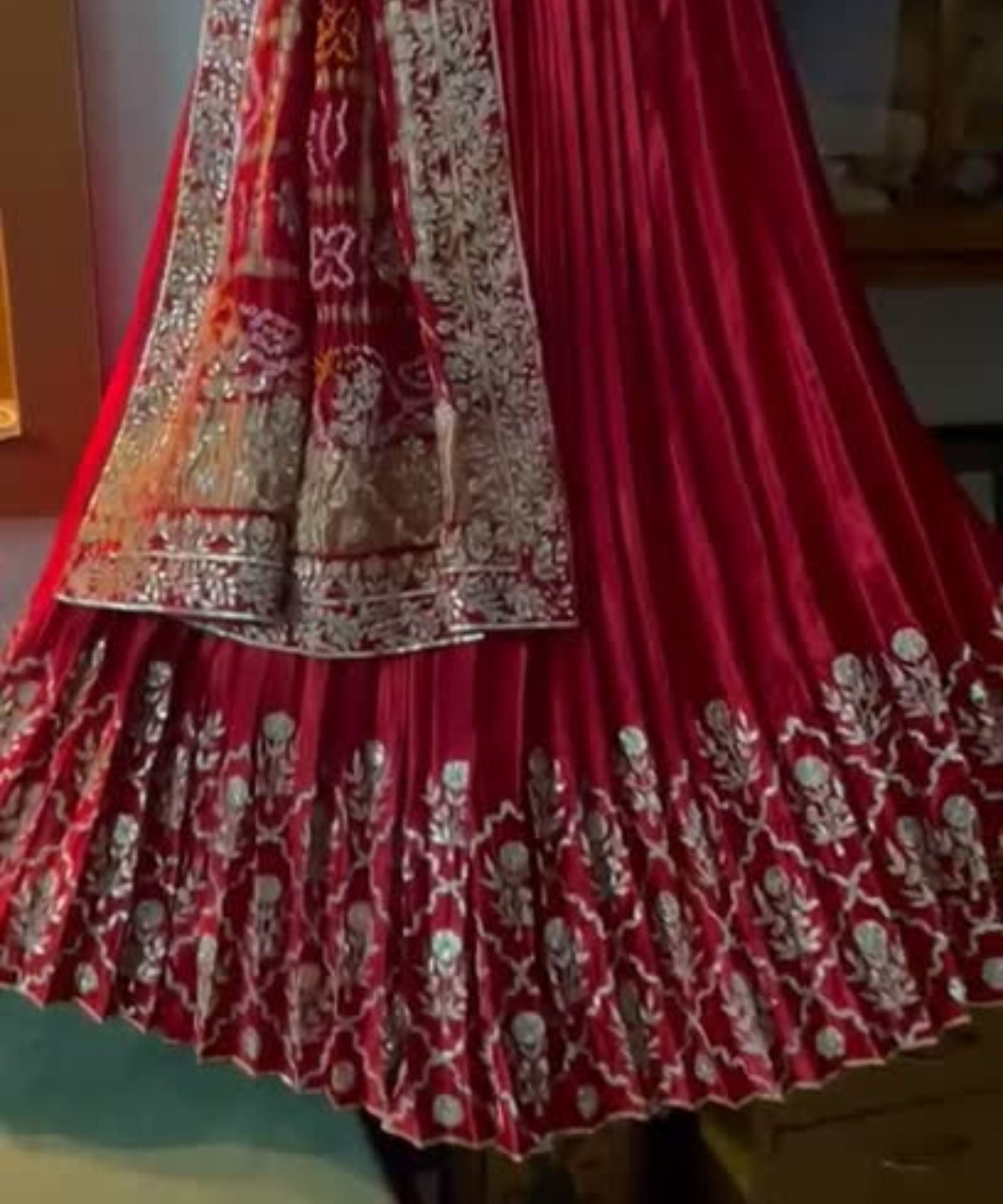 Ghatchola Bandhej Silk Lehenga Set