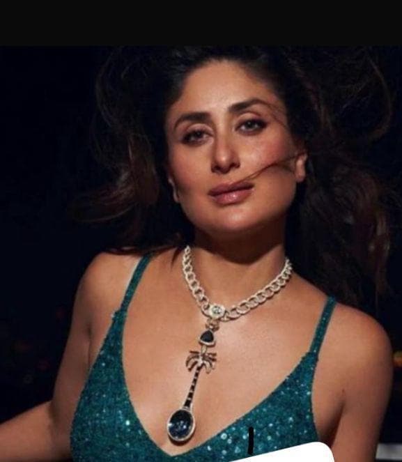 Bollywood Celebrity, Kareena Kapoor, Inspired Jaguar Kundan Pendant With Earrings Indian Jewelry, Sabyasachi Statement Jewelry