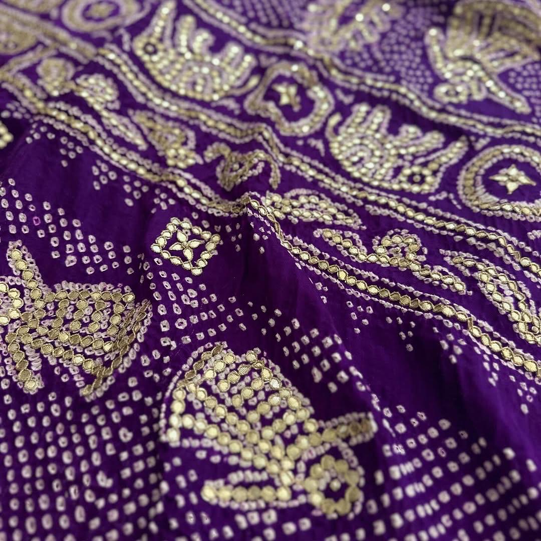 Designer dupatta, bridal dupatta, 100% pure original Gajji Silk, Indian wedding, Punjabi wedding, festive, traditional, Punjabi Dupatta