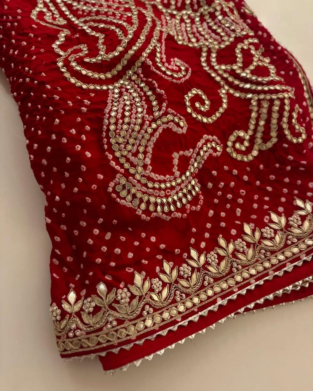 Designer dupatta, bridal dupatta, 100% pure original Gajji Silk, Indian wedding, Punjabi wedding, festive, traditional, Punjabi Dupatta