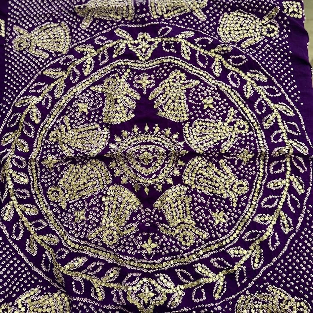 Designer dupatta, bridal dupatta, 100% pure original Gajji Silk, Indian wedding, Punjabi wedding, festive, traditional, Punjabi Dupatta