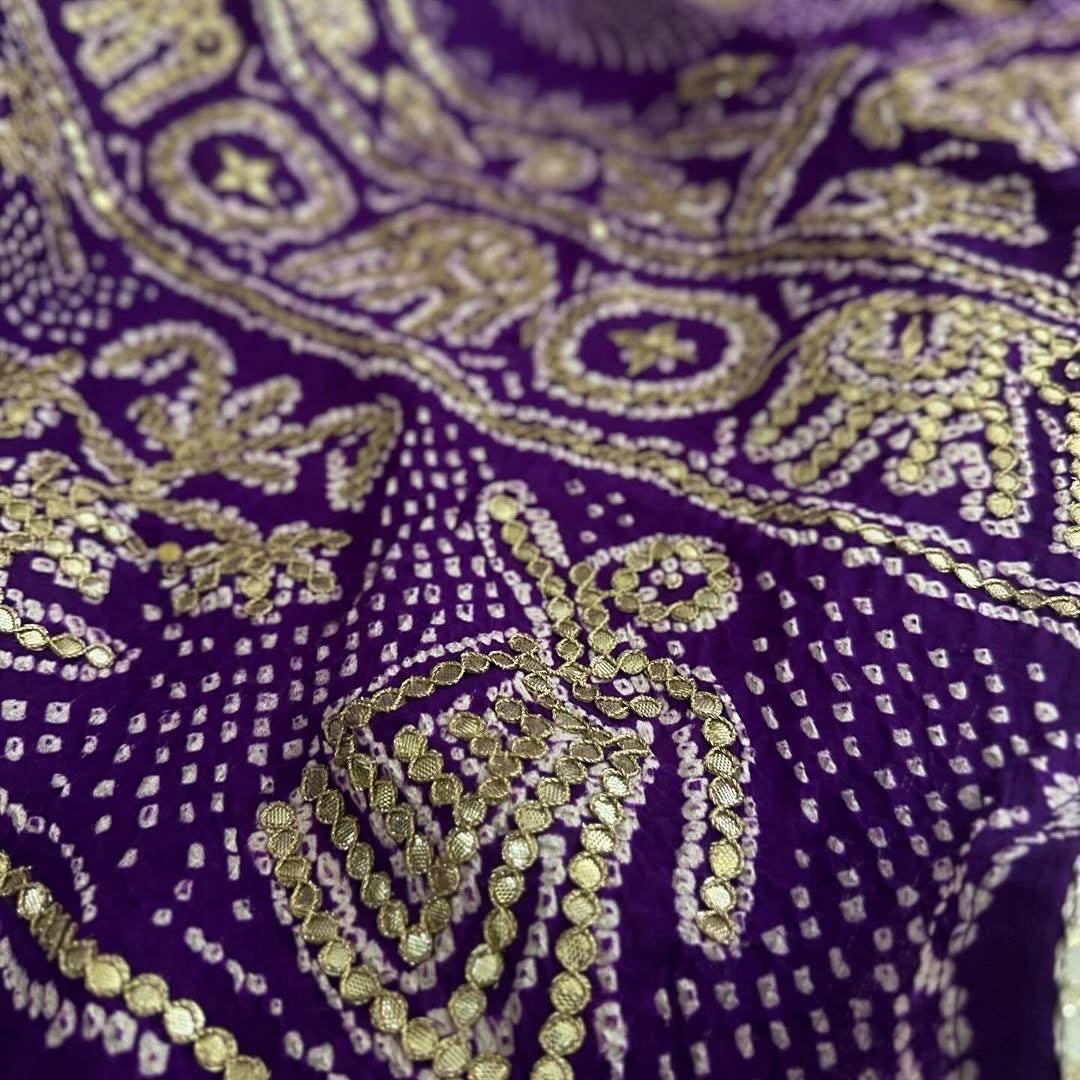 Designer dupatta, bridal dupatta, 100% pure original Gajji Silk, Indian wedding, Punjabi wedding, festive, traditional, Punjabi Dupatta