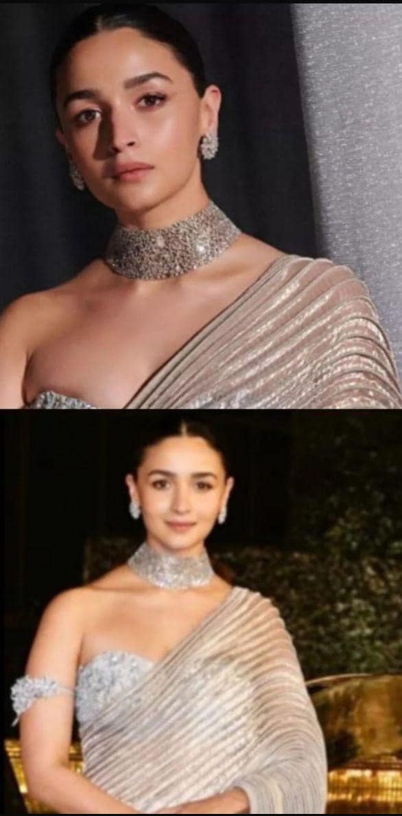 Sabyasachi Victorian Alia Bhatt inspired Kundan Polki Diamond Heavy Statement Bridal Choker Indian Pakistani Necklace Set with earrings