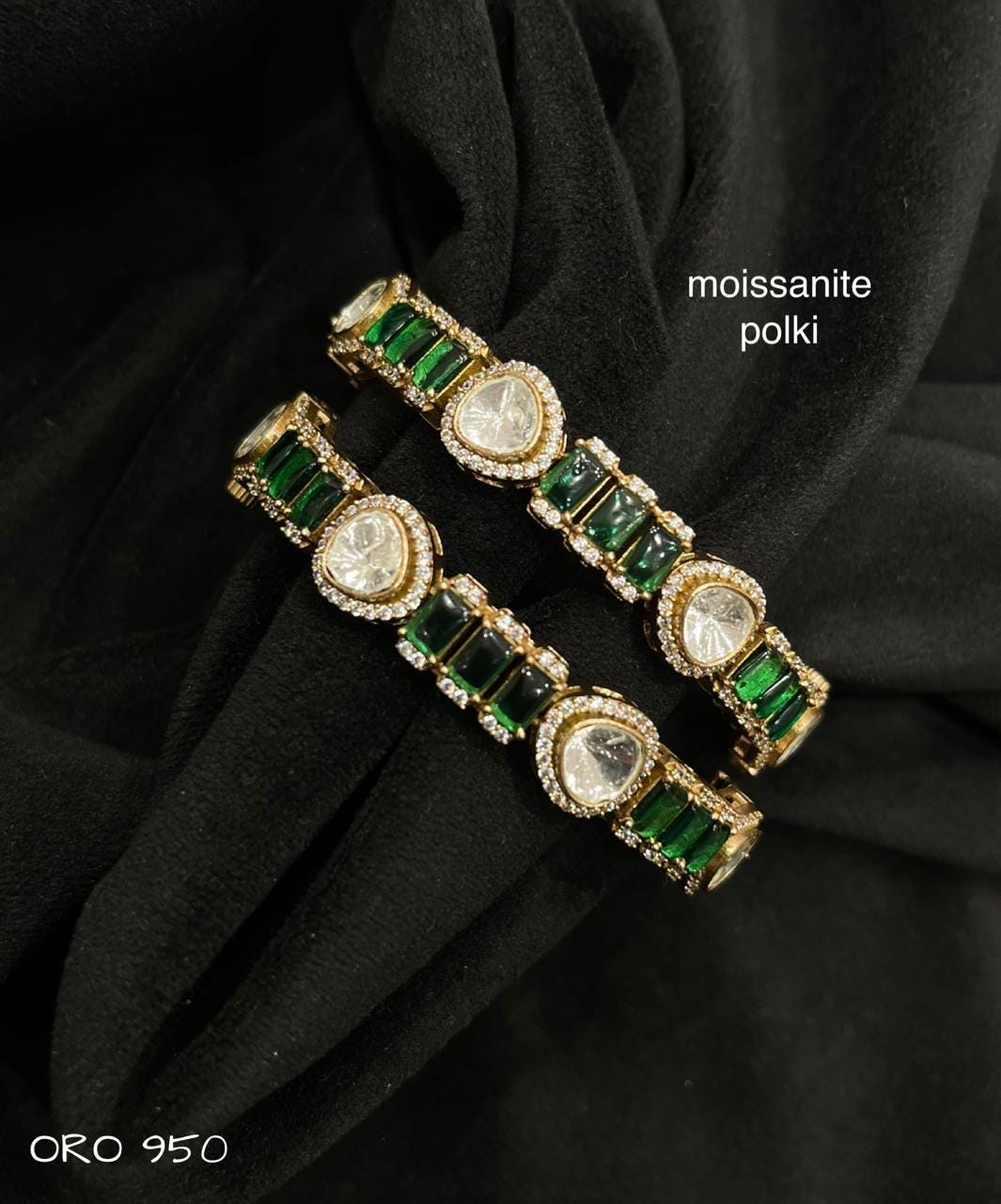 Sabyasachi bangles/Moissanite Polki Openable bangles/Indian Wedding jewelry/Kundan bridal bangle/Gold plated Kada/Statement Rajwadi bangle