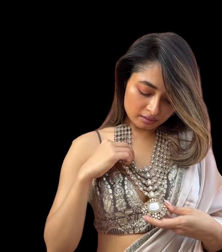 Victorian Moissanite multi layer Polki Necklace, Sabyasachi jewelry,Indian Pakistani Wedding Bridal Statement Fusion showstopper necklace